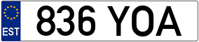 Trailer License Plate